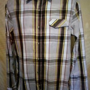 Amplify Men's Shirt Button Down Long Sleeve Sz L